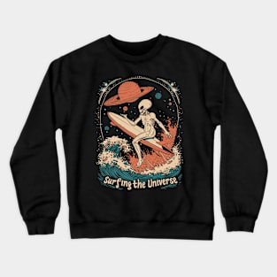 Alien surfing 88059 Crewneck Sweatshirt